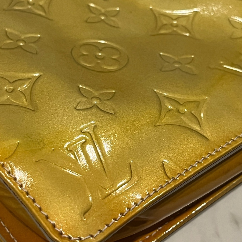 Louis Vuitton  Lexington Vintage 1999 Vernis Pochette Yellow Retail $1650 - Picture 4 of 15